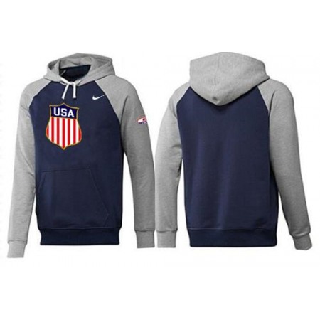 Olympic Team USA Pullover Hoodie Dark Blue & Grey