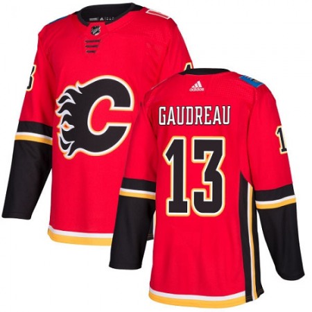 Men's Calgary Flames #13 Johnny Gaudreau Red Stitched NHL Jersey