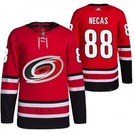 Men's Carolina Hurricanes #88 Martin Necas Red Stitched Jersey