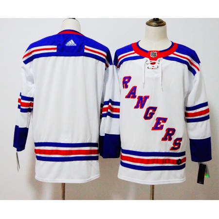 Men's New York Rangers White Stitched NHL Jersey