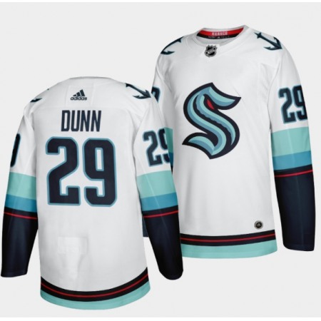 Men's Seattle Kraken #29 Vince Dunn White Stitched Jersey