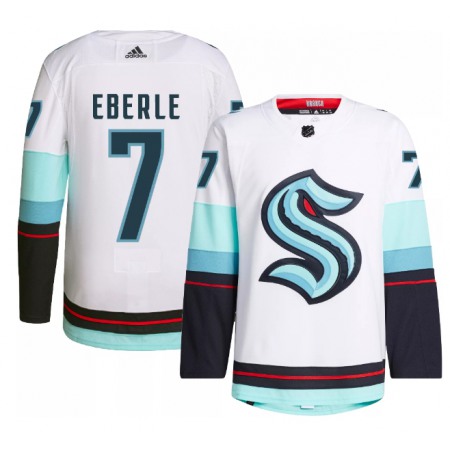 Men's Seattle Kraken #7 Jordan Eberle White Stitched Jersey