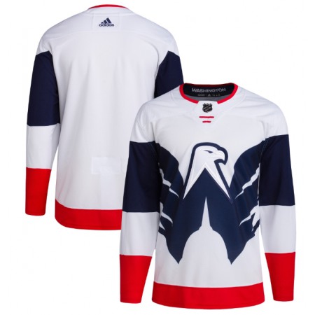 Men's Washington Capitals Blank White/Navy Stadium Series Stitched Jersey