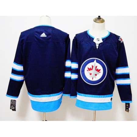 Men's Adidas Winnipeg Jets Navy Stitched NHL Jersey