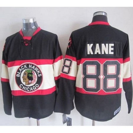 Blackhawks #88 Patrick Kane Black Third CCM Stitched NHL Jersey