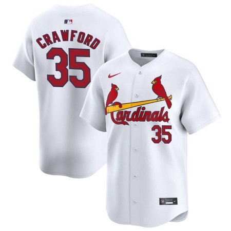 St. Louis Cardinals Home Limited #35 Crawford white Jersey