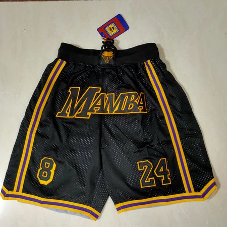 Los Angeles Lakers Black Shorts